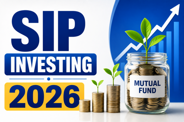 Beginner investment guide showing how to start investing with ₹500 per month through SIPs and mutual funds in India.