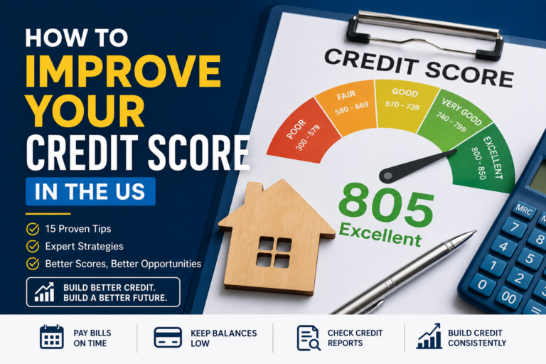 How to improve your credit score in the US.